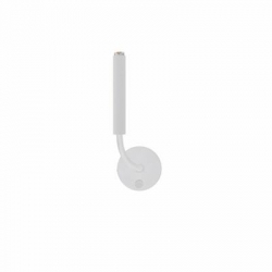 Nowodvorski kinkiet regulowany z włącznikiem STALACTITE G9 x 1 Stal lakierowana Peszel Biały ~220-230 V MAX: 1x10W only LED