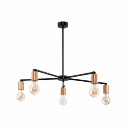 Nowodvorski oprawa przysufitowa STICKS E27 x 5 Stal lakierowana Czarny ~220-230 V MAX: 5x60W