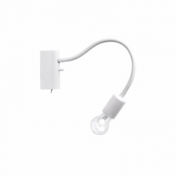 Nowodvorski kinkiet regulowany z włącznikiem FLEX E27 x 1 Peszel Stal lakierowana Biały ~220-230 V MAX: 1x60W