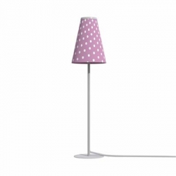 Nowodvorski oprawa stołowa TRIFLE x 1 Tkanina Aluminium lakierowane Różowo-biały 220-230 V MAX: 10W only LED