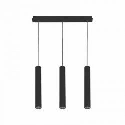 Nowodvorski lampa wisząca EYE GU10 x 3 Stal lakierowana Czarny 220-230 V MAX: 3x10W only LED