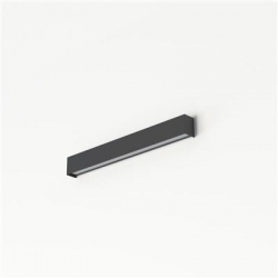 Nowodvorski kinkiet STRAIGHT WALL LED S LED TUBE T8 x 1 Stal lakierowana Tworzywo sztuczne PMMA Grafitowy 220-230 V MAX: 11W