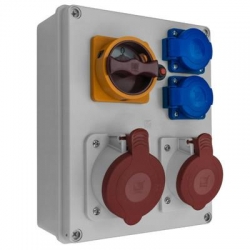 PAWBOL Rozdzielnica R-BOX 240 1x32A/5P 1x16A/5P 2x250V, wyłącznik 0/1 IP44 B.1094W