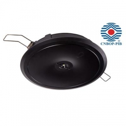 Intelight Oczko awaryjne N/T STARLET ROUND LED SO 150 SA 3H MT IP20 MANUAL TEST 4W czarne 90768 + ramka do wpuszczenia w sufit 90990