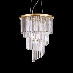 IDEALLUX Żyrandol CARLTON SP12 ORO Złoty