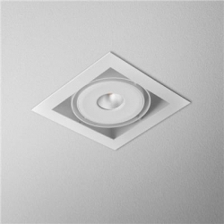 AQForm SQUARES 111x1 QRLED 230V H930 38° Phase-Control wpuszczany biały