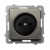 OSPEL SONATA Gniazdo pojedyncze stal inox b/u 16A IP20 GP-1RM/m/37
