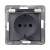 OSPEL IMPRESJA Gniazdo hermetyczne z/u 16A schuko IP44 ecrue GPH-1YS/m/27/d