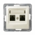 OSPEL IMPRESJA Gniazdo komputerowe podwójne RJ45 kat.6 ecrue GPK-2Y/K6/m/27