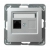 OSPEL IMPRESJA Gniazdo komputerowe pojedyncze RJ45 kat.5e srebrne GPK-1Y/KE