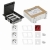 KONTAKT SIMON FLOOR BOX puszka podłogowa 3x gniazdo pojedyncze z/u + 1x gniazdo DATA + 2x gniazdo RJ45 kat.6 nieekranowane + kaseta do wylewki