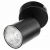 Lampa Oprawa SIENA-ALU-B/S 1xgu10 czarna ze srebrnym przegubem