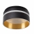 Kanlux oprawa sufitowa wpuszczna GOVIK -ST DSO-B/G, czarno-złota, mleczna szybka, dodatkowy pierścień świetlny przy suficie, odlew aluminium