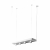 Nowodvorski lampa wisząca PLANT GU10 x 4 Stal lakierowana Chrom Biały ~220-230 V MAX: 4x35W