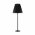 Nowodvorski Lampa podłogowa MOSS E27 x 3 Tkanina Sklejka Czarny ~220-230 V MAX: 3x60W